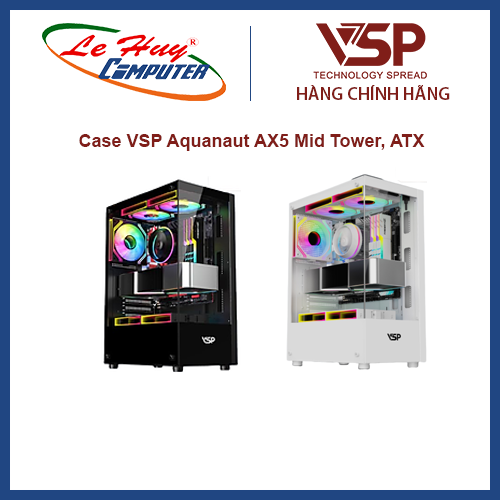 Vỏ case vsp aquanaut ax5 mid tower, atx