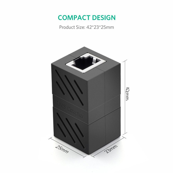 Đầu Nối Dây Mạng Cat6 10Gbps Ugreen 20390 (Màu đen) Chính Hãng