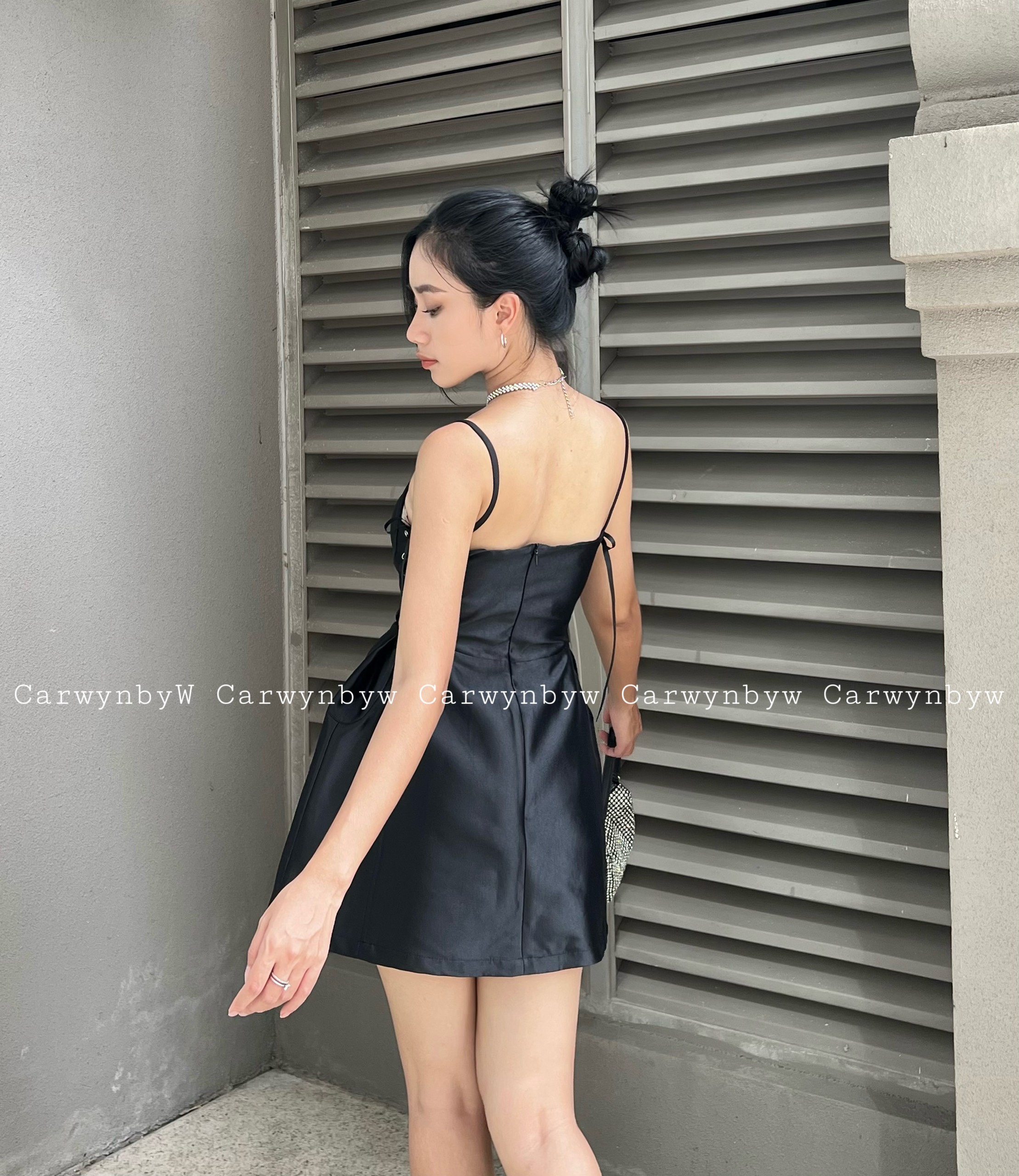 Đầm Corset Cúp Ngực Đan Dây Có Lót Quần (Koki Dress)
