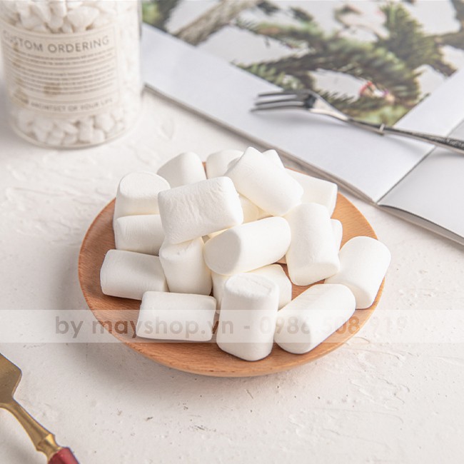 Kẹo Bấc Trắng, Kẹo Marshmallow Trắng 500g