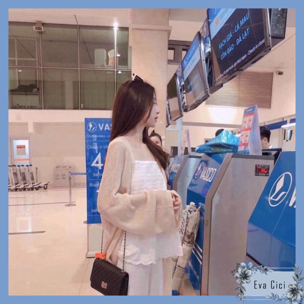 {EVACICI} Cardigan đi biển. Áo khoác ngoài mỏng