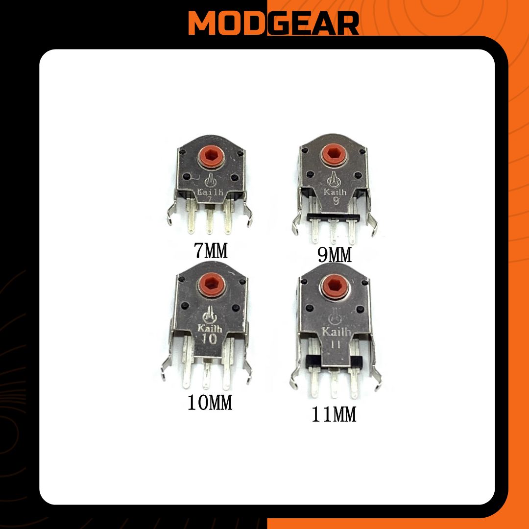 Con lăn cuộn chuột Kailh chính hãng size 7mm 9mm 10mm 11mm lõi đỏ | Scroll Encoder Red Core