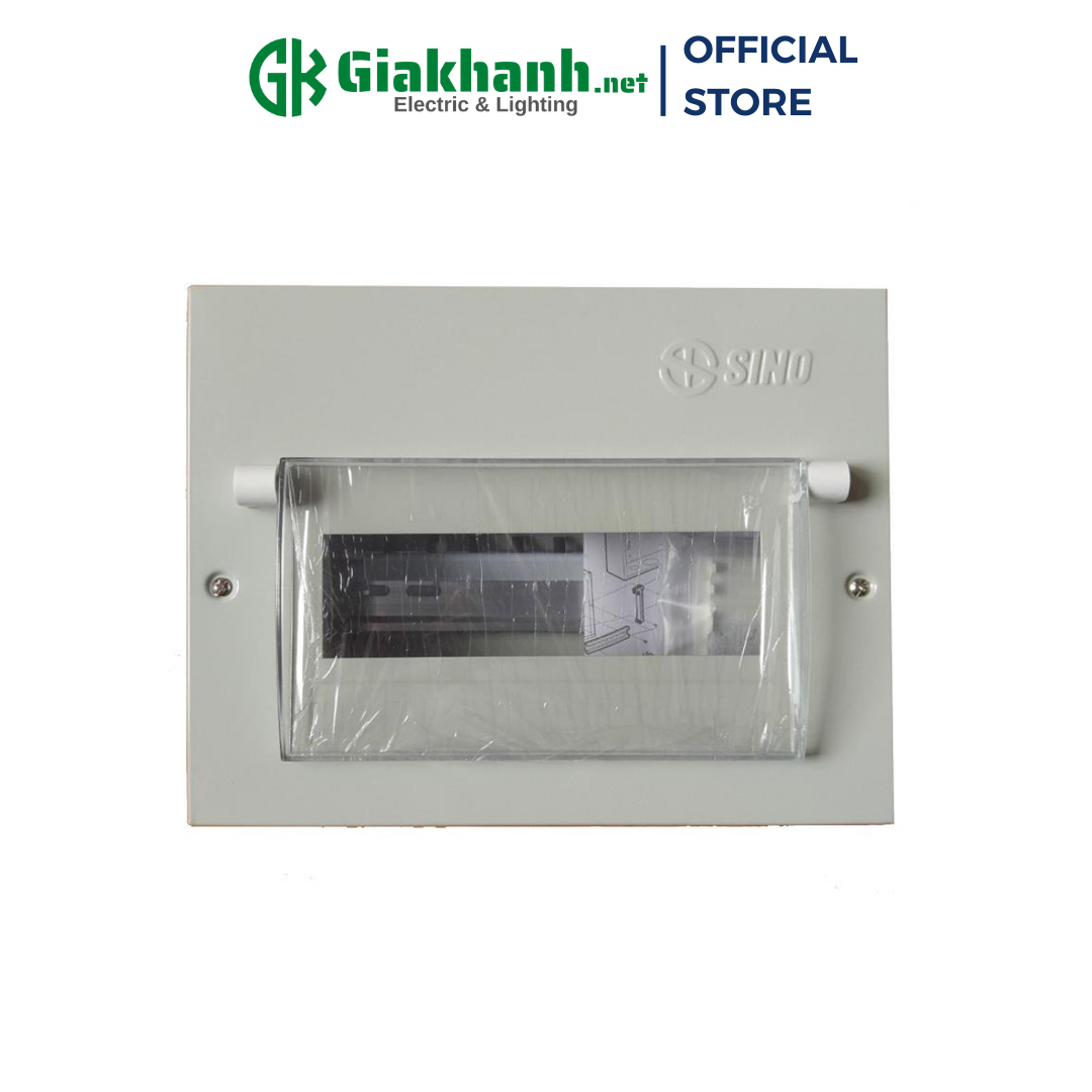 Tủ điện âm tường sino vỏ kim loại em2pl, em4pl, em9pl chứa 2, 4, 9 module