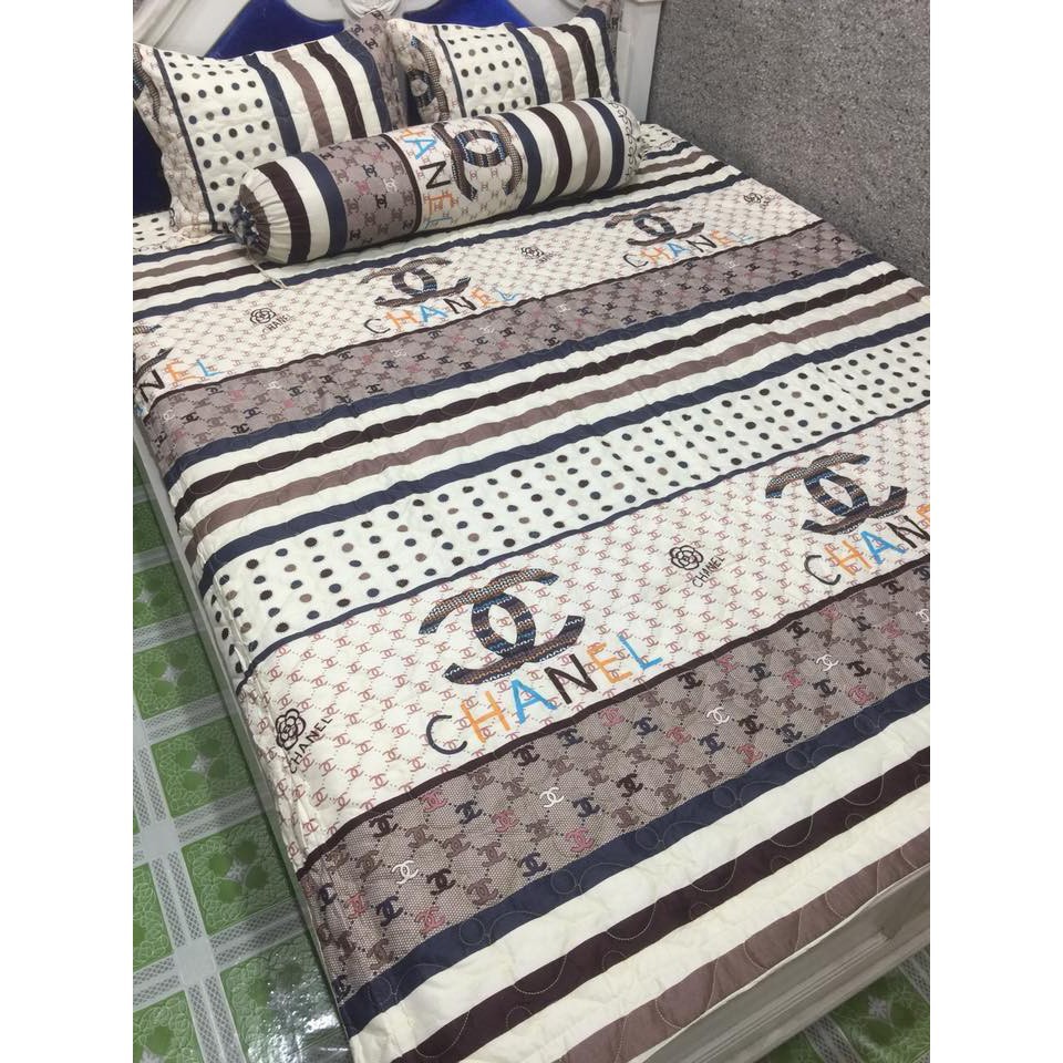 [1M6 x 2M] Bộ Chăn Ga Vỏ Gối 5 MÓn CNEL ( 1 Drap + 2 Vỏ Gối Nằm + 1 Chăn Hè + 1 Vỏ Gối Ôm )