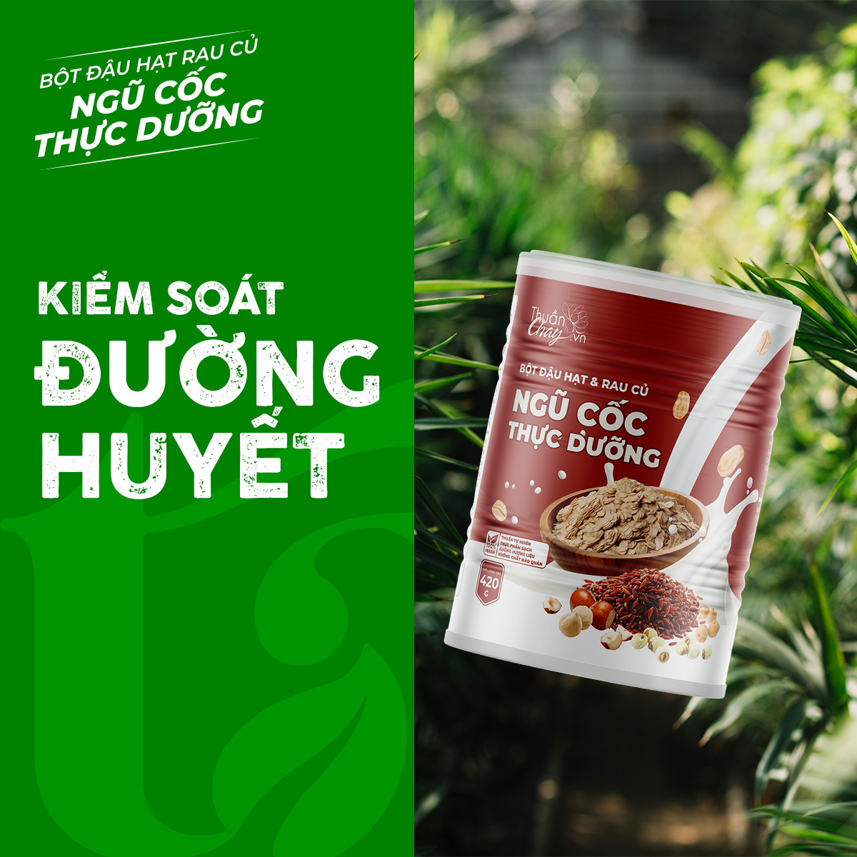 Bột đậu hạt & rau củ NGŨ CỐC  THỰC DƯỠNG 420g