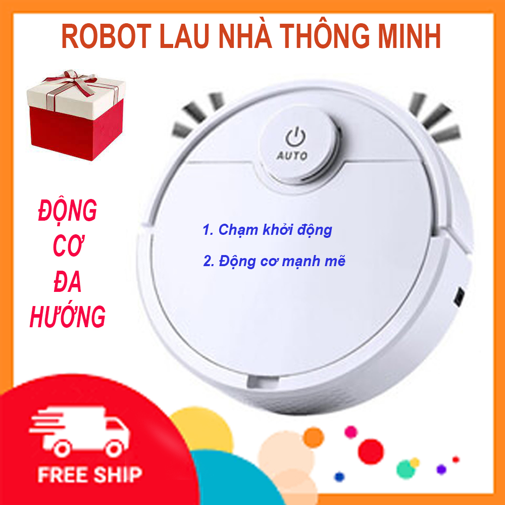 Máy Hút Bụi Robot, Robot Lau Nhà Hút Bụi, Robot Dọn Nhà 3 In 1. Thiết kế gọn nhẹ, nút chạm cảm ứng, vận hành êm ái, lau dọn thông minh, dung lượng pin lớn. MUA NGAY!