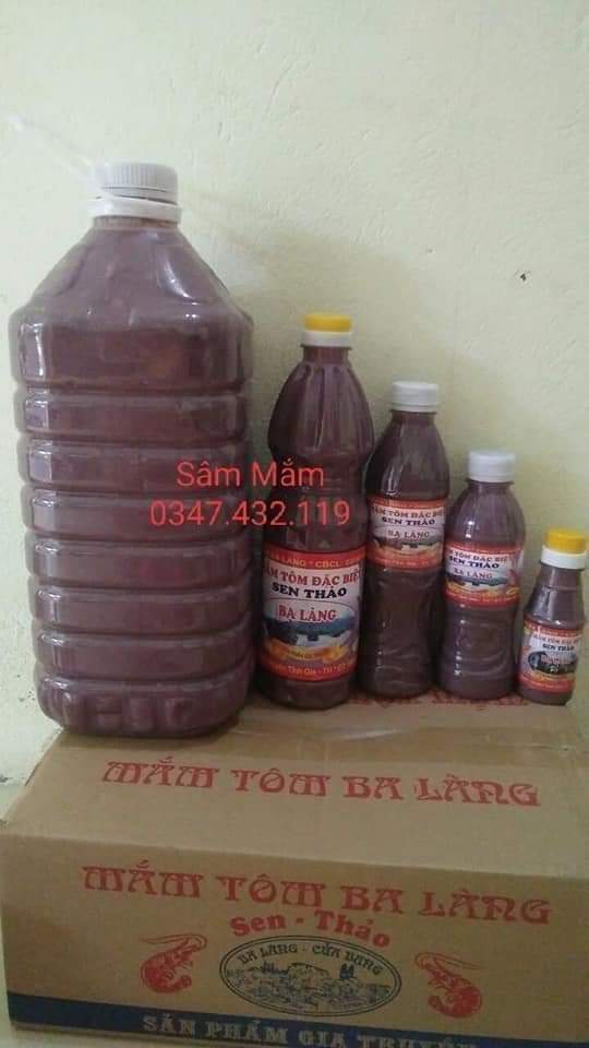 Mắm tôm Ba làng Thanh Hoá, loại ngon đặc biệt - 1 lít