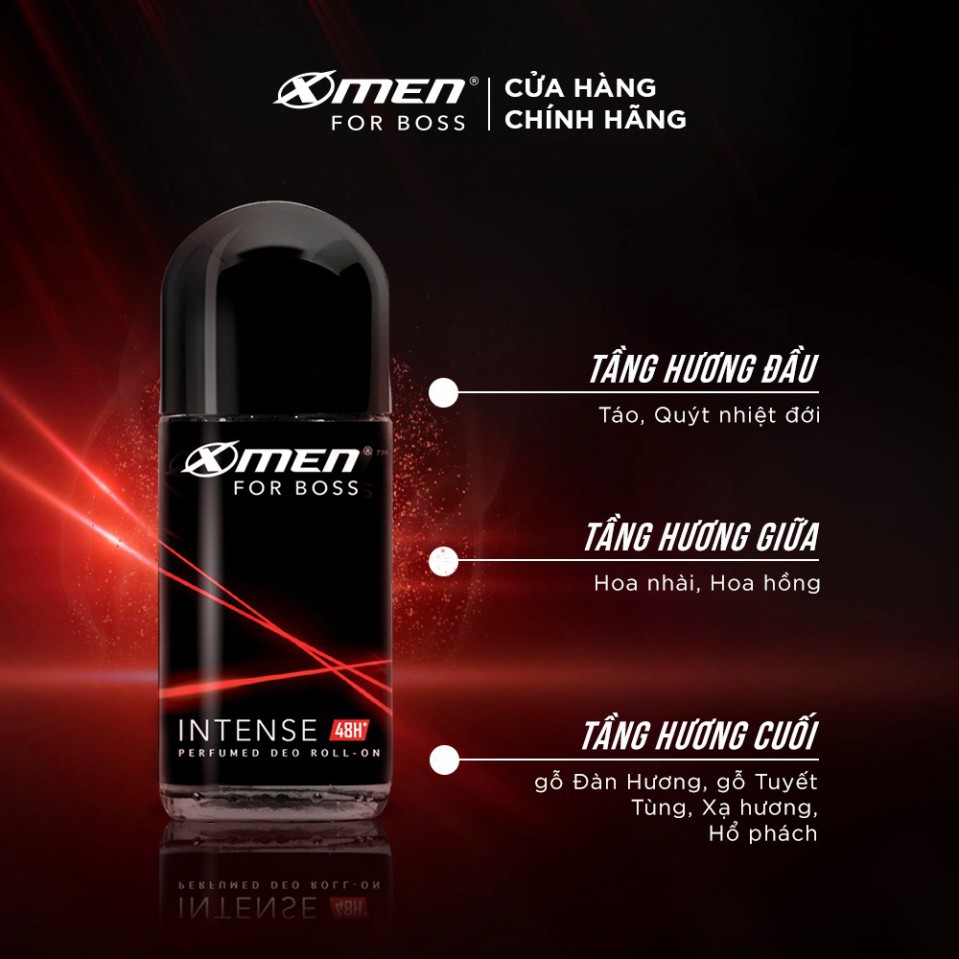 Lăn khử mùi Xmen For Boss Intense 50ml
