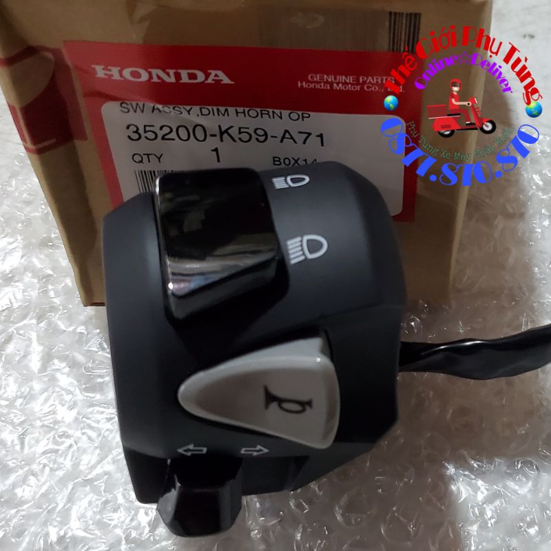 Cặp cùm công tắc vario, click 2018-2021 trái - phải zin honda thái lan - 35130-k59-a72/ 35200-k59-a71