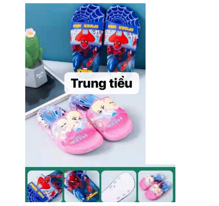 DÉP SIÊU NHÂN NHỆN 3D ĐẾ DẺO BÉ TRAI