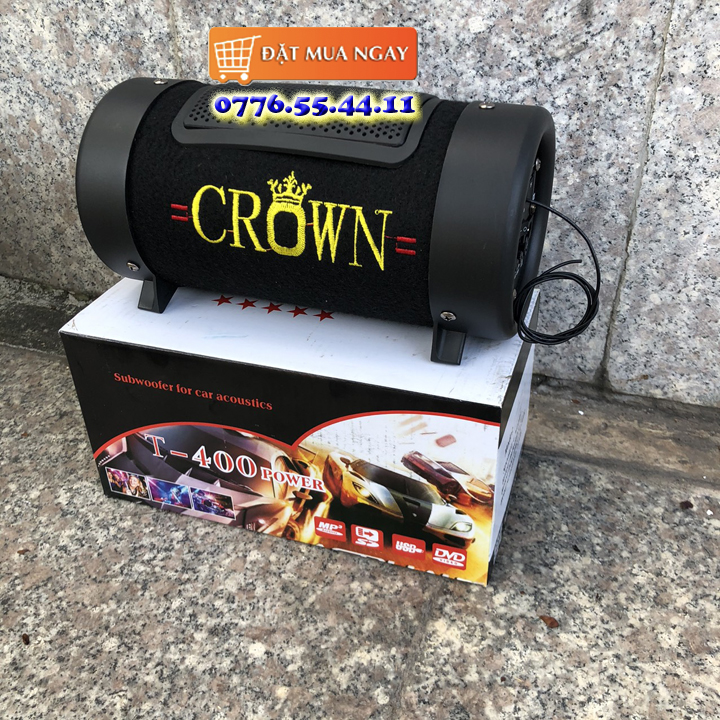[HCM]Loa Crown 4 CÓ BLUETOOTH loa xe tải oto