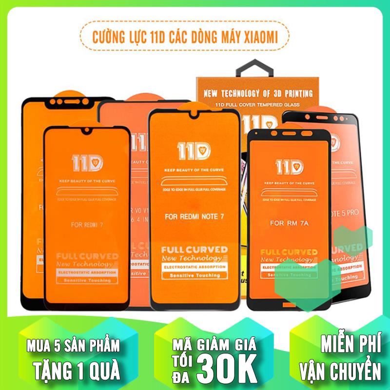 Kính cường lực 11D cho các dòng máy Xiaomi Redmi Note 9S / Note 9 Pro / Note 8 / Note 8 Pro / Redmi 7 / Redmi Note 7 / Note 6 Pro / Note 5 Pro / Redmi K20 / Redmi 6 Pro / Poco F1 Full viền Đen MIETUBL