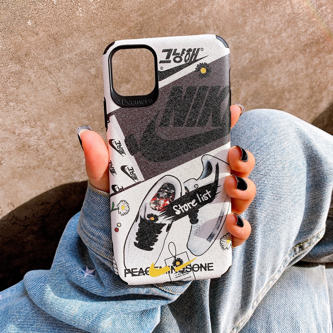 Ốp Lưng Da IMD Nike Peaceminusone