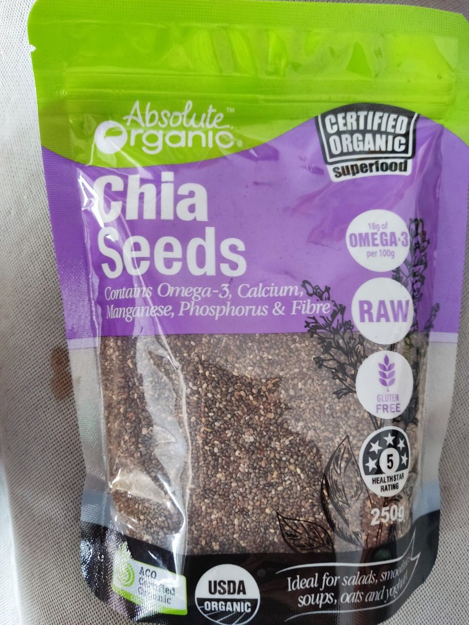 Hạt Chia Seeds Organic Úc - 250g
