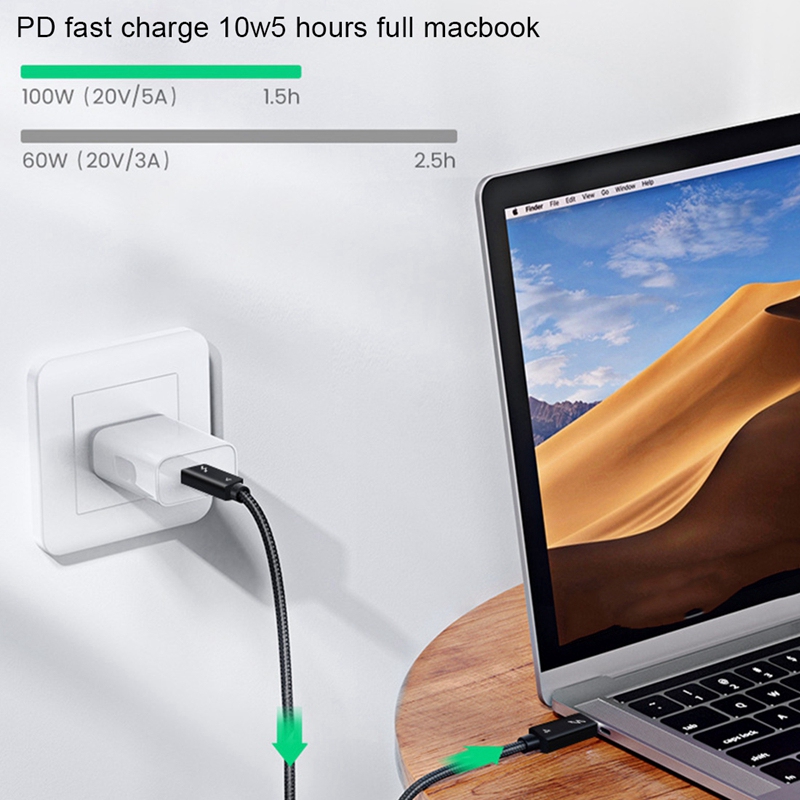 for Thunderbolt 4 Cable USB4 40Gbps USB Type C to Type C PD 100W 8K Cable Data Transfer USB-C Cable for Macbook
