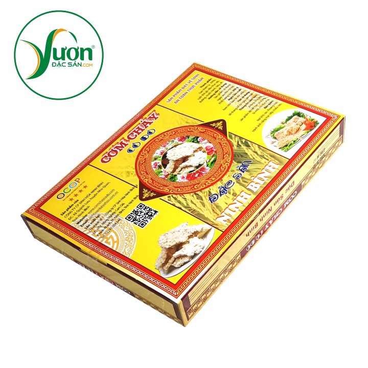 CƠM CHÁY CỐ ĐÔ ( Hộp 200g ) cơm cháy chà bông ruốc gà đặc sản Ninh Bình