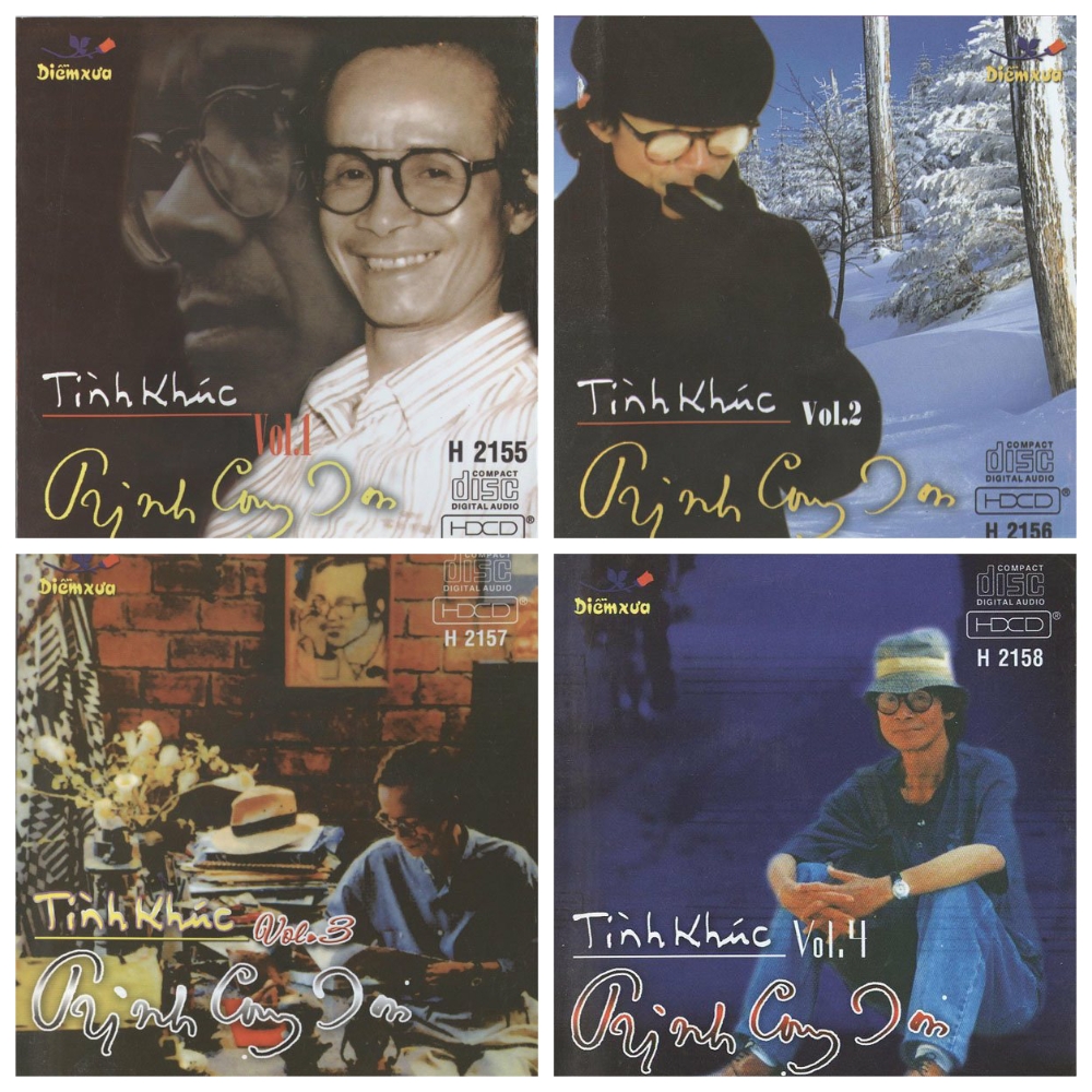 Bộ 4 đĩa cd nhạc trịnh công sơn vol 1234