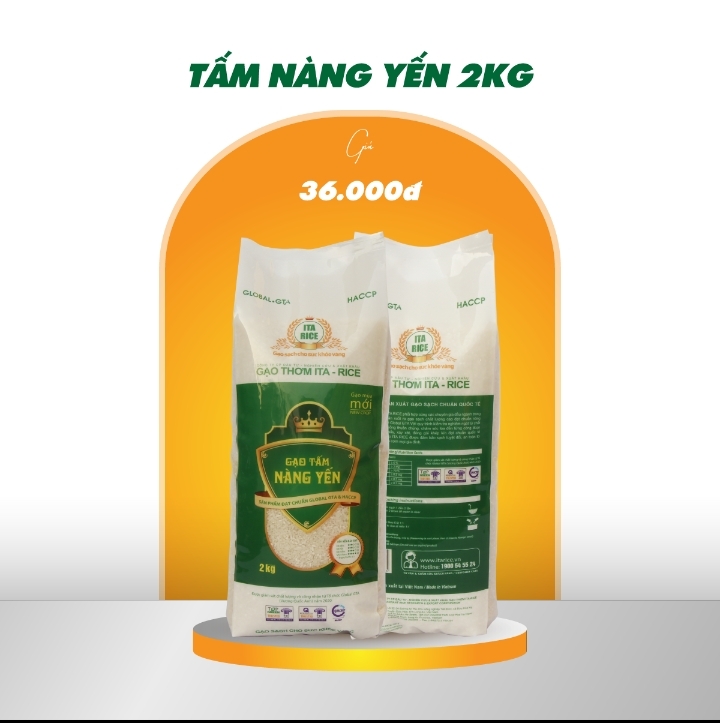 Gạo Tấm Thơm Nàng Yến (Dẻo,Thơm Cơm, Gạo Dùng Để Nấu Cơm Tấm)