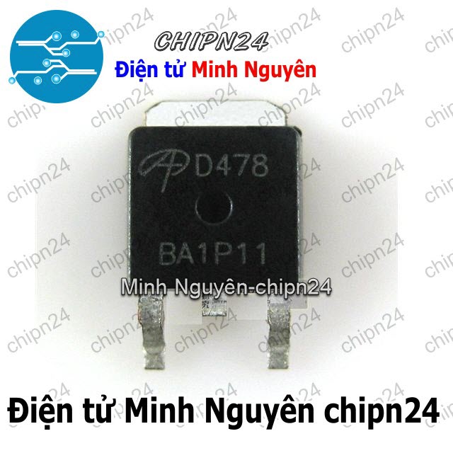 [2 con] (SOP) Mosfet Dán AOD478 TO-252 Hàng Tốt 11A 100V Kênh N (SMD) (D478 478) - HH003175