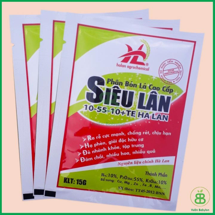 COMBO 10 GÓI Phân Bón Siêu Lân Đỏ Hà Lan ,10-55-10+TE (gói 15g) (MSP27784) - Mai Huy