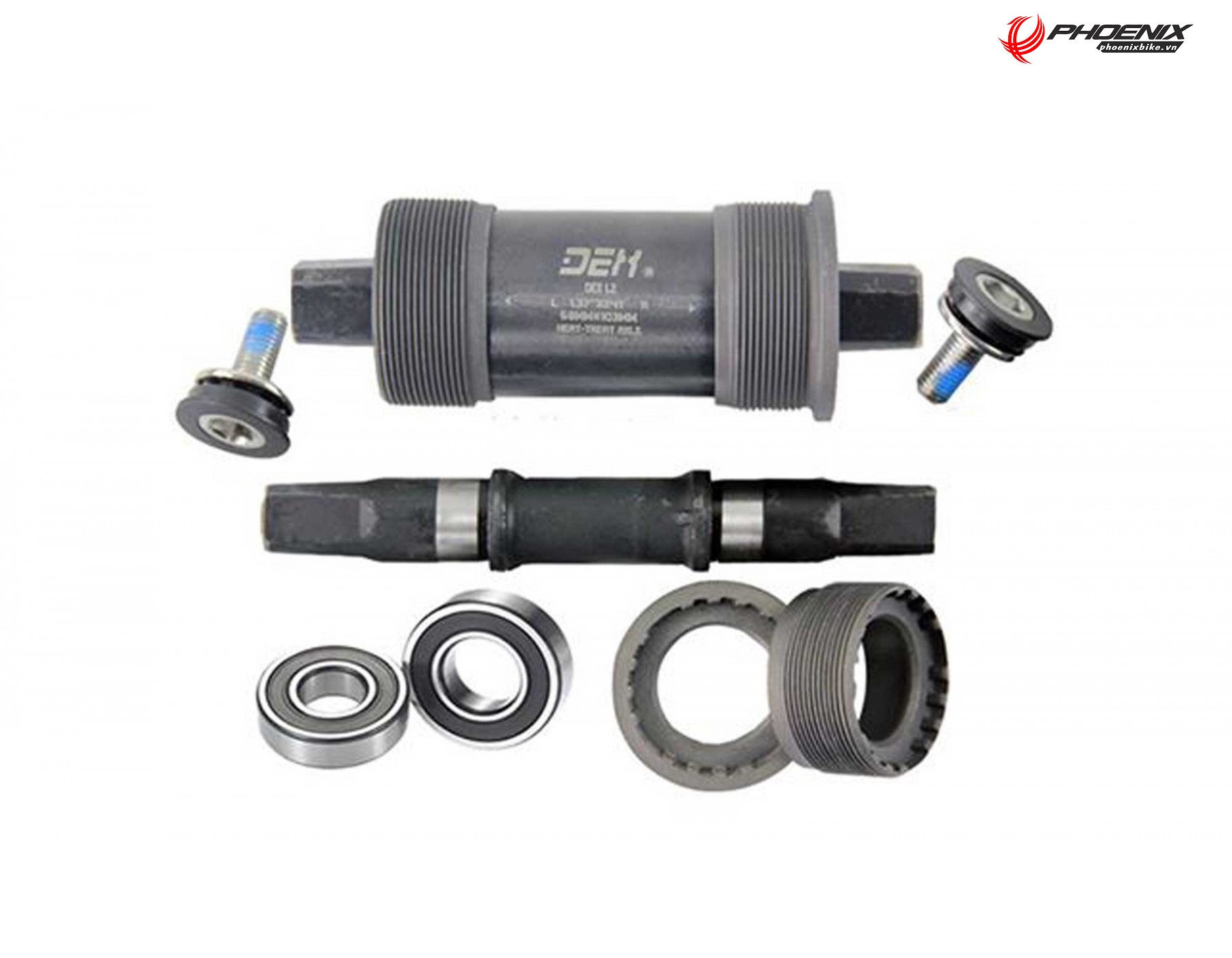Trục giữa bạc đạn cốt vuông nhiều kích thước