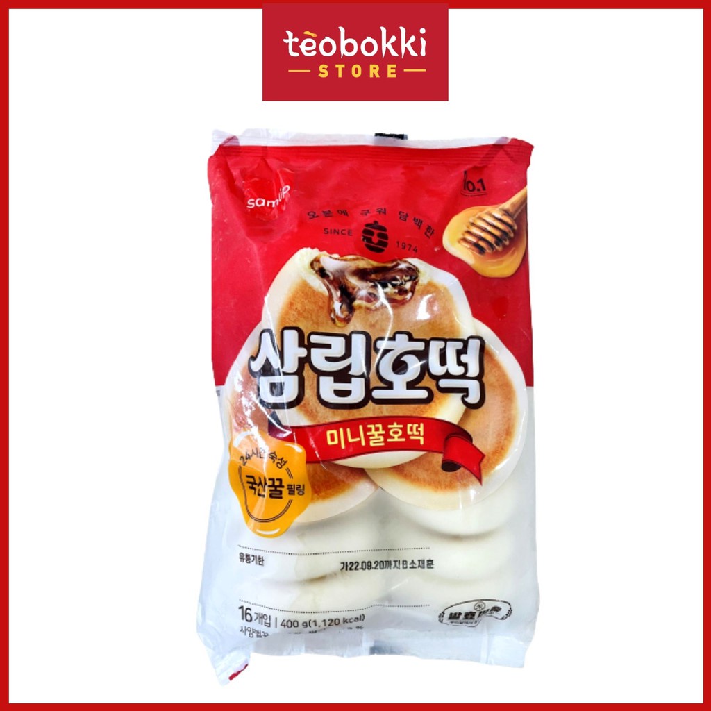 Bánh hotteok nhân mật ong Samlip 400g