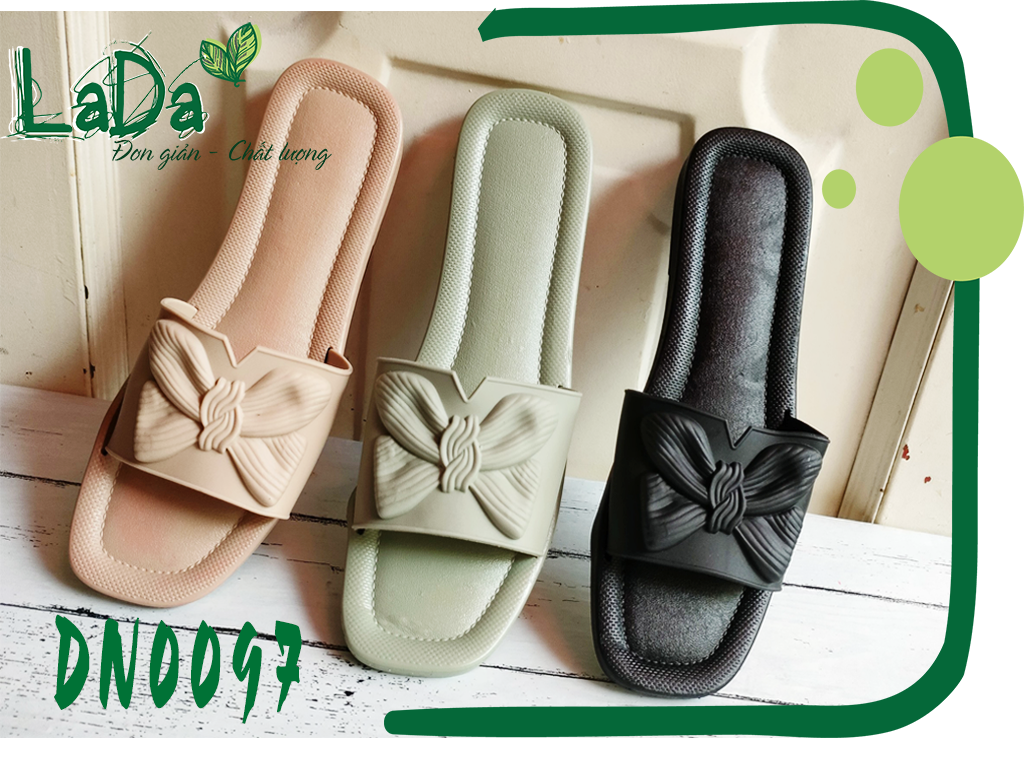 Dép Quai Ngang Nữ Đính Nơ Siêu Êm Chân [DN0097]