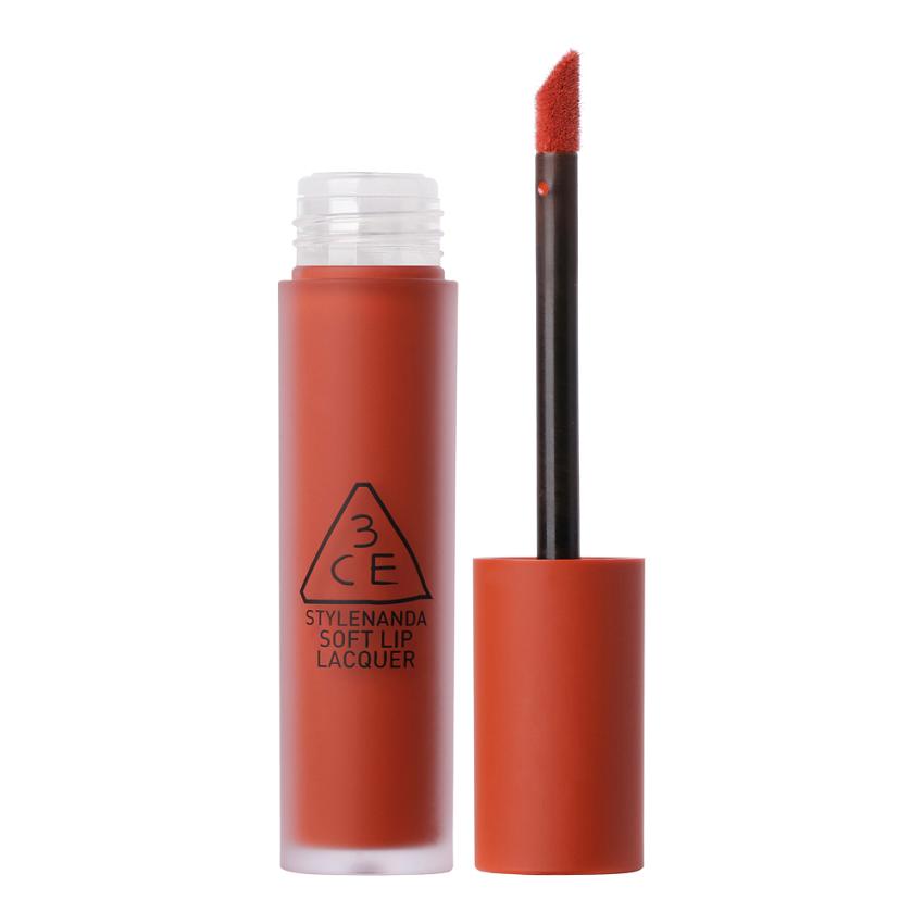 [HCM]Son Kem Lì 3CE Soft Lip Lacquer - 6g Màu Null Set (Đỏ Gạch)