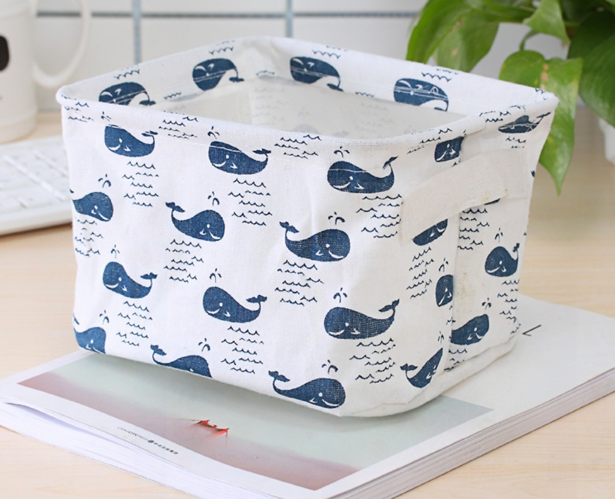 [GIẢM GIÁ SỐC] Giỏ Vải Đa Năng Đựng Đồ Cá Nhân, Mỹ Phẩm Nhỏ Gọn, Tiện Lợi Kích Thước 21x17x13 cm
