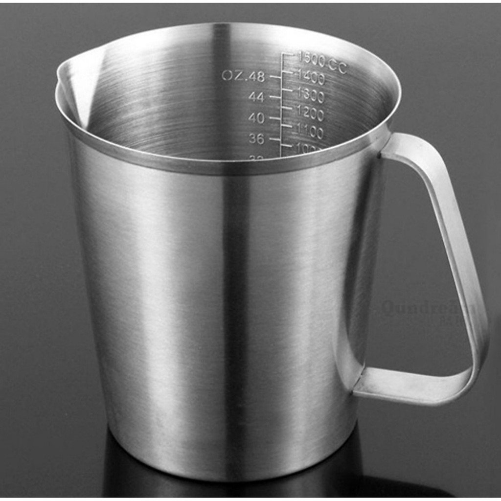 Ca đong inox 304 có vạch chia bên trong, dày đẹp đủ dung tích