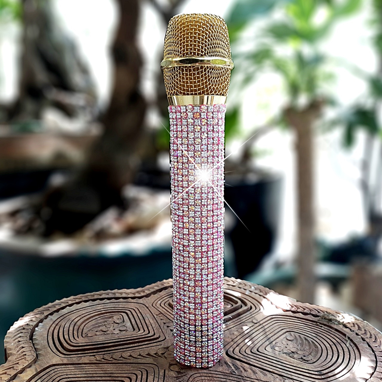 [HCM]Vỏ bọc thân micro không dây đính đá