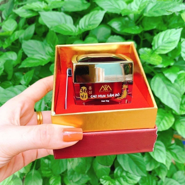 [HCM]Cao mụn sâm đỏ - Hộp lớn 15gr mẫu mới 2020 + cam kết hàng + kèm phiếu bảo hành