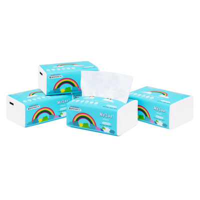 Giấy Rút Cầu Vồng MyLan 3 Lớp (300 Tờ/Gói, 10 Gói/Xách)