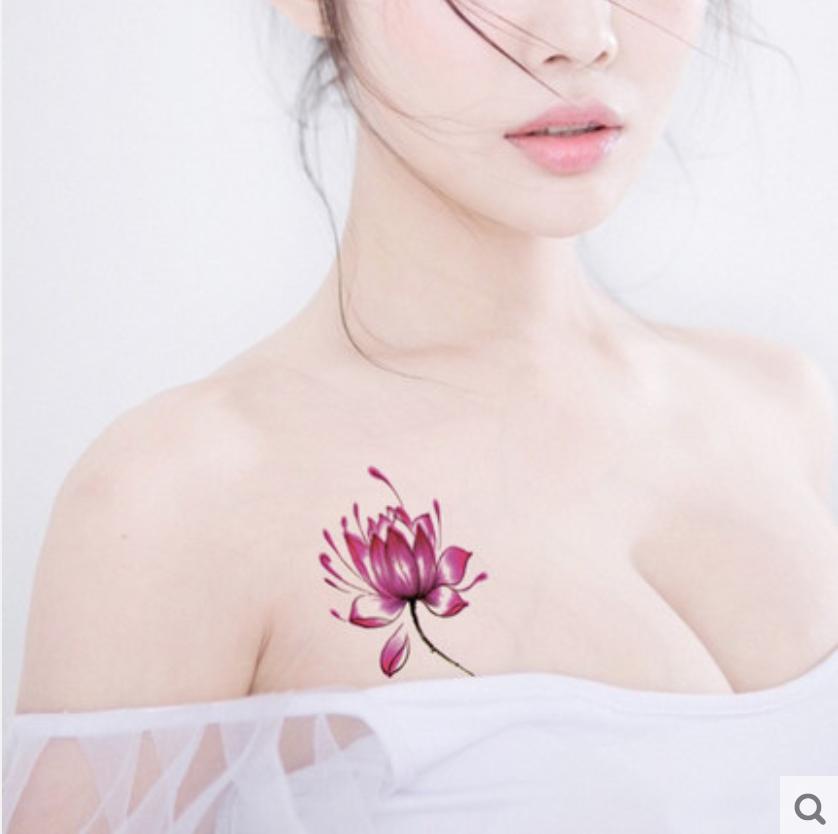 [HCM]h9ình xăm dán sen hoa văn size 10x6cm