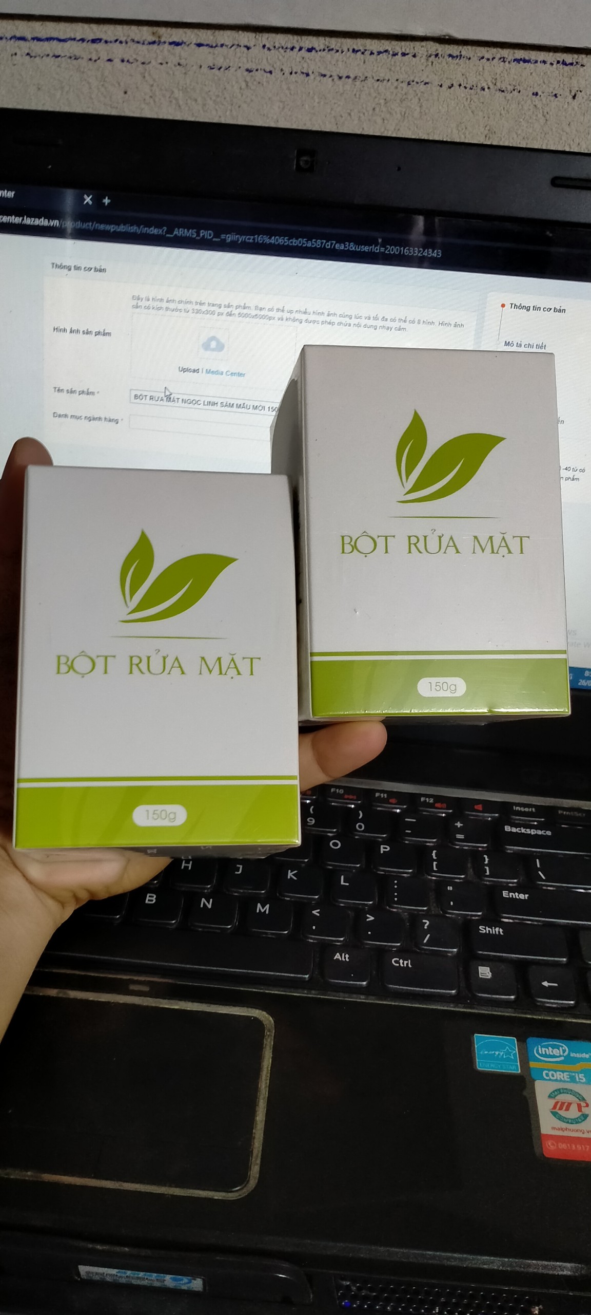 BỘT RỬA MẶT NGỌC LINH SÂM  150G