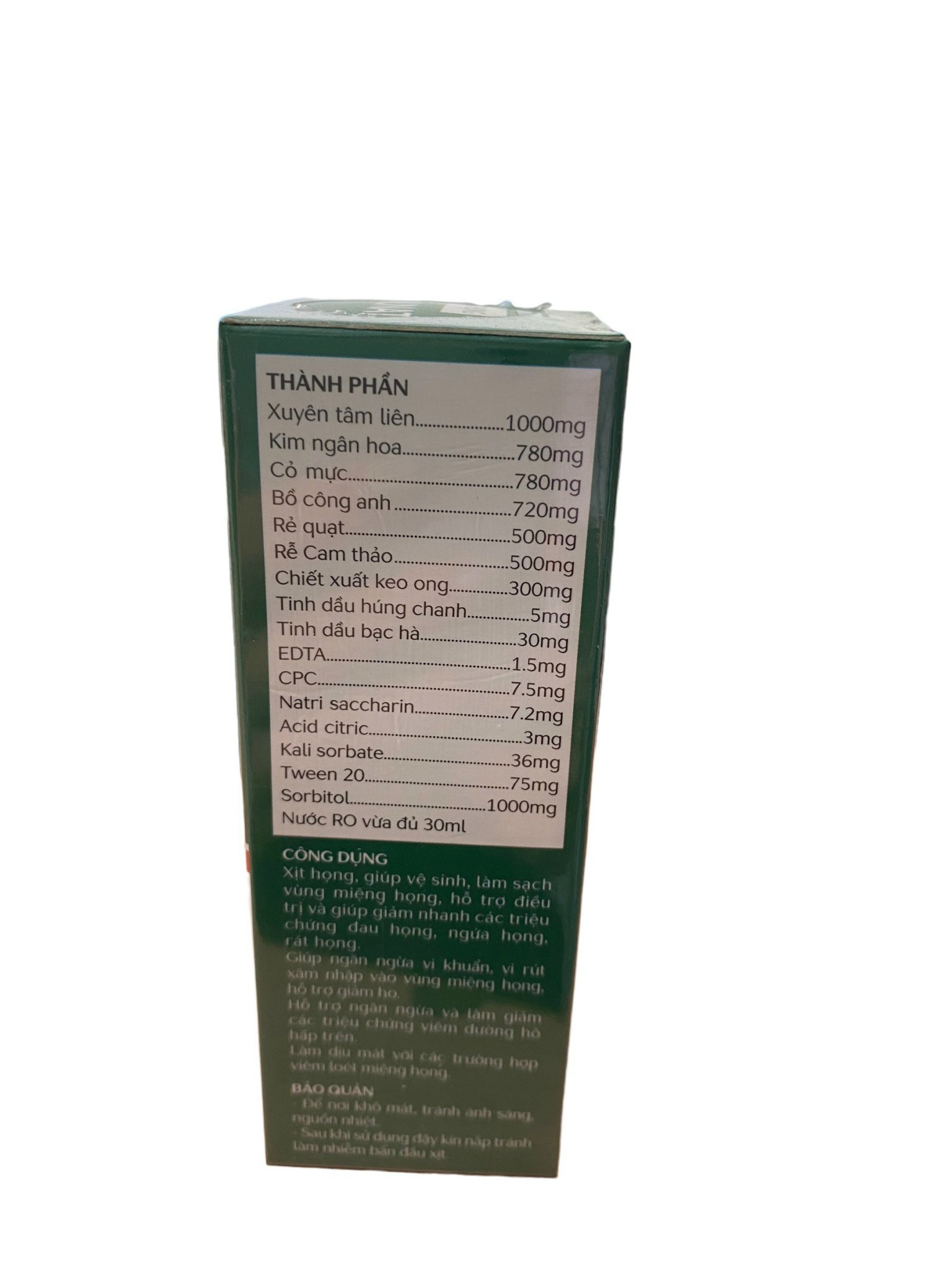 xịt họng kháng khuẩn Imunat