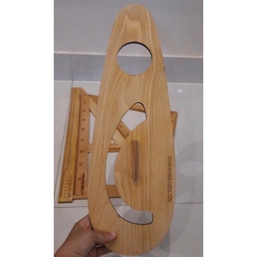Thước vẽ đồ thị bằng gỗ sồi nhẹ đẹp thân thiện