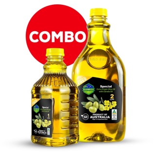 Combo dầu ăn oliu hạt cải nhập khẩu Úc nhãn hiệu Kankoo (1L + 2L) thumbnail