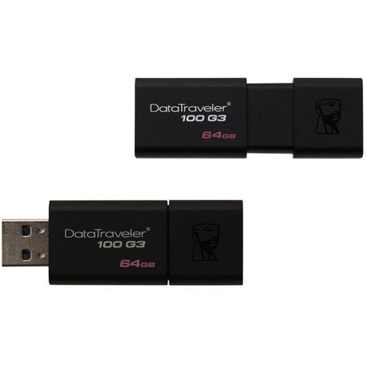USB Kingston 64GB DT100 G3 USB 3.0 (Đen)