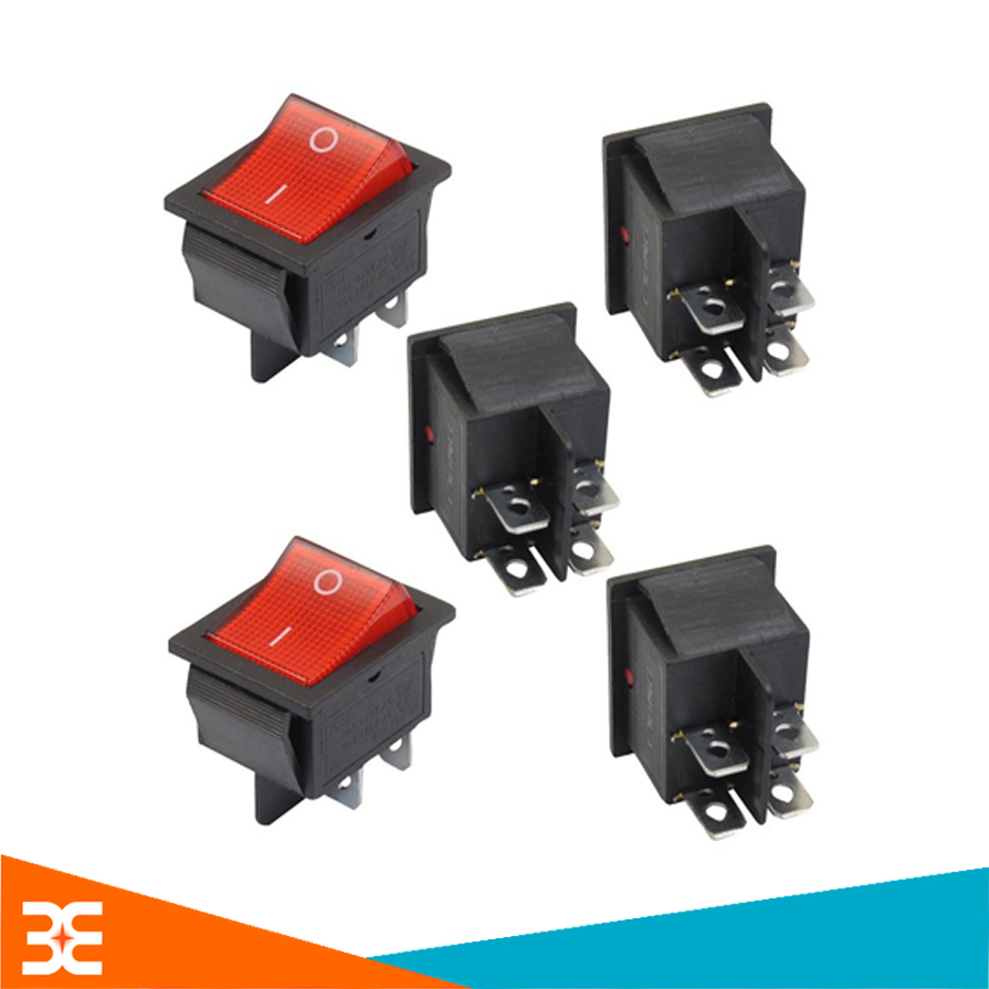 CÔNG TẮC BẬP BÊNH KCD4 16A/250V 4Pin 31x25mm