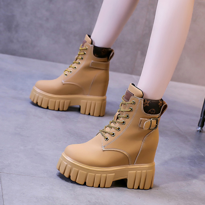 Giày Đế xuồng cổ cao da lộn 10cm PB680-4132