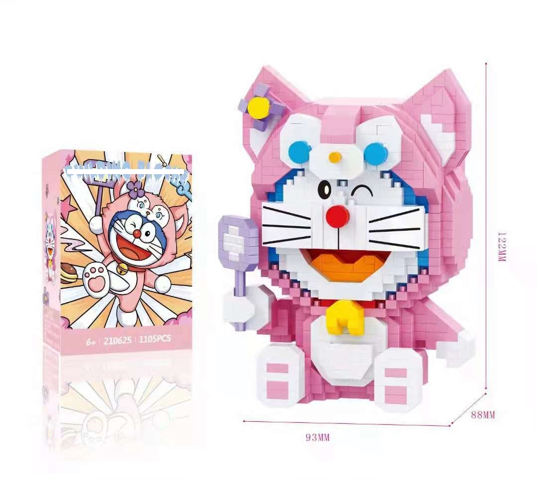 Mô Hình Lắp Ráp Doraemon Mèo Hồng