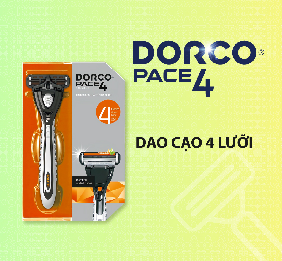 4 blade razor DORCO PACE 4