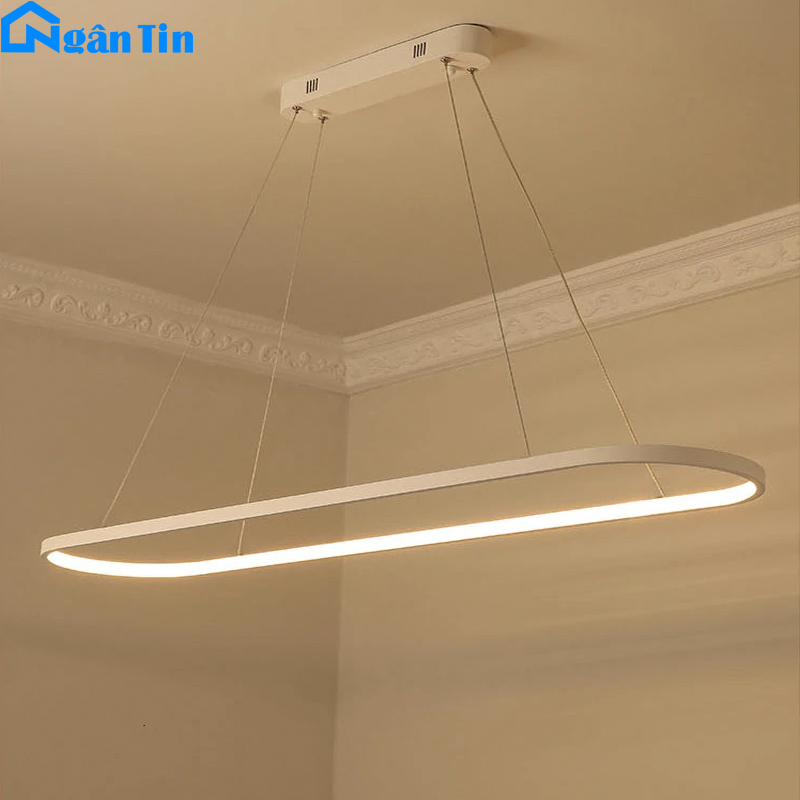 Đèn thả trần tích hợp Led trang trí 3 vòng hình vuông phòng khách bàn ăn Led 3 chế độ màu TH865 Ngân Tin (Tặng kèm remote điều khiển từ xa)