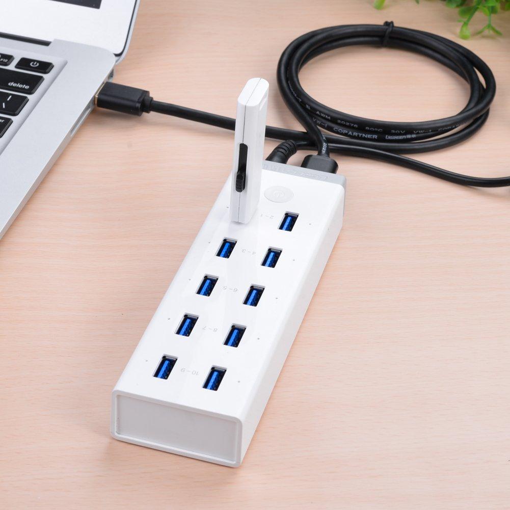 Bộ chia USB 10 cổng tốc độ cao chuẩn 3.0 cao cấp Ugreen 20297