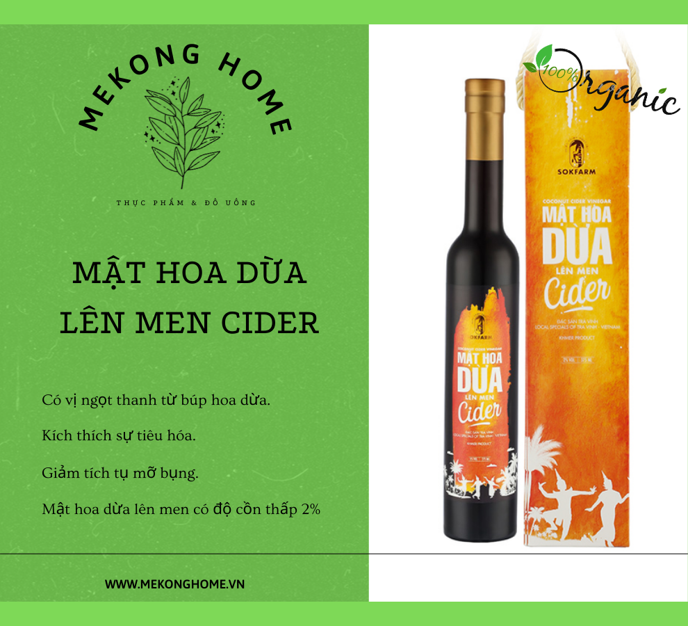 Mật Hoa Dừa Lên Men SOKFARM - 375ml