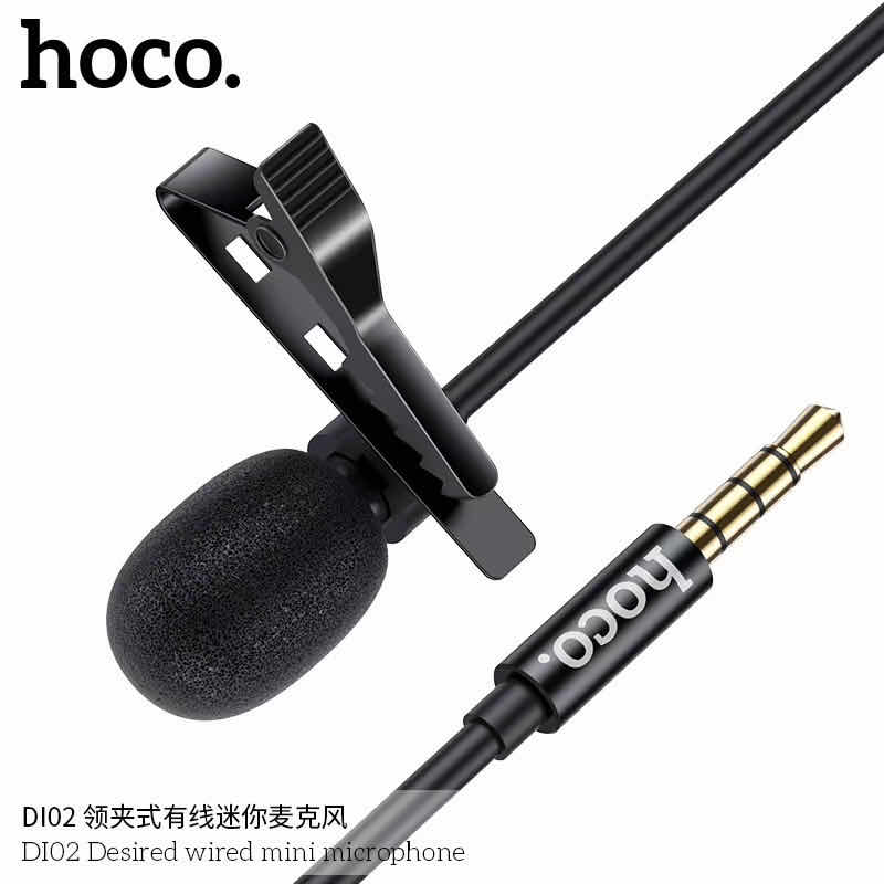 Micro cài áo mini Hoco DL02 có màng lọc âm thanh - KOITECH