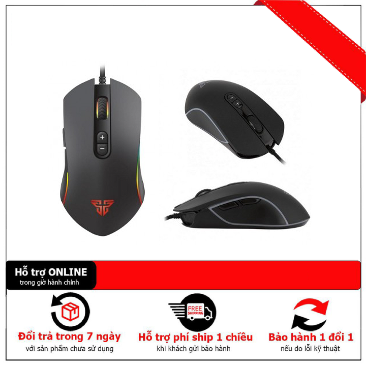 [HCM]Chuột Gaming Có Dây Fantech X9 THOR 4800DPI LED RGB 168 Triệu Màu 7 Phím Macro Có Phần Mềm Tùy Chỉnh Riêng -【100% Original product】