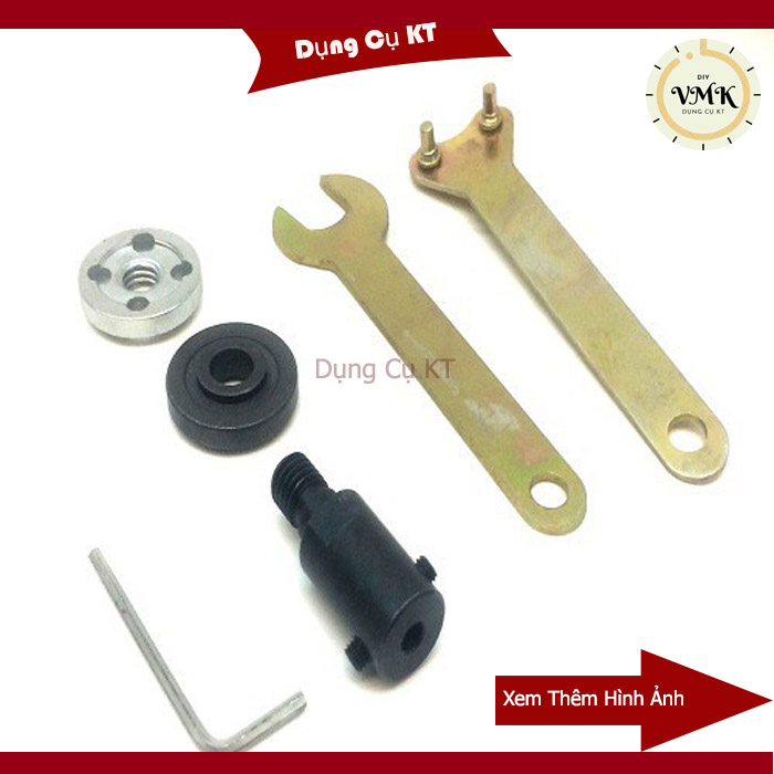 Bộ kẹp lưỡi cắt M10 dùng cho motor trục 6mm