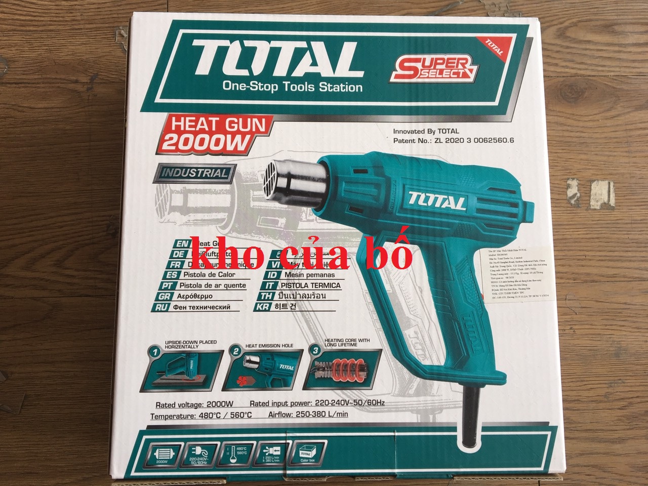 Máy Thổi Nhiệt 2000W Total TB200365